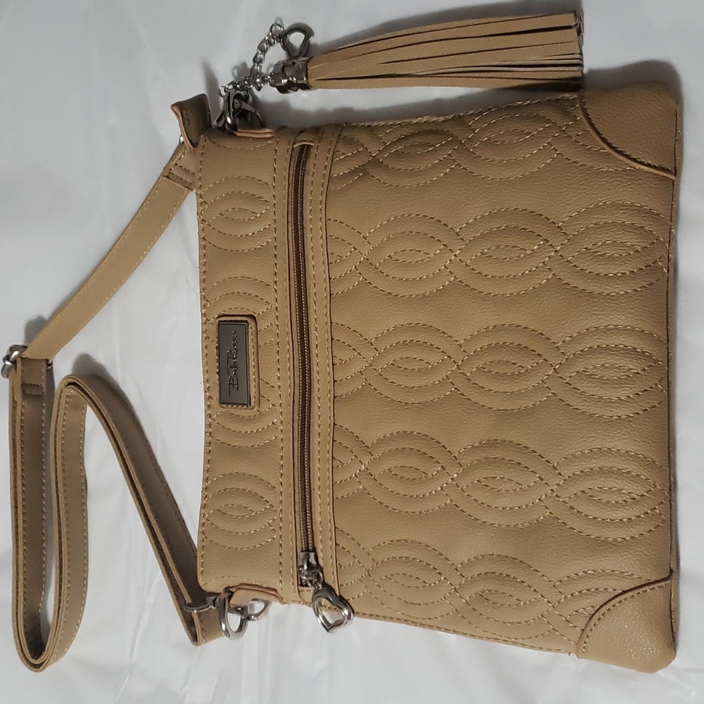 Bella Russo cream color quilted bag